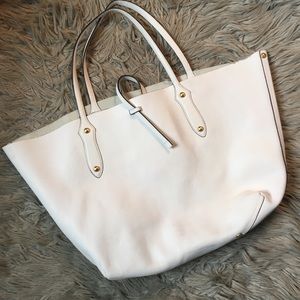 Annabel Ingall Large White Leather Tote